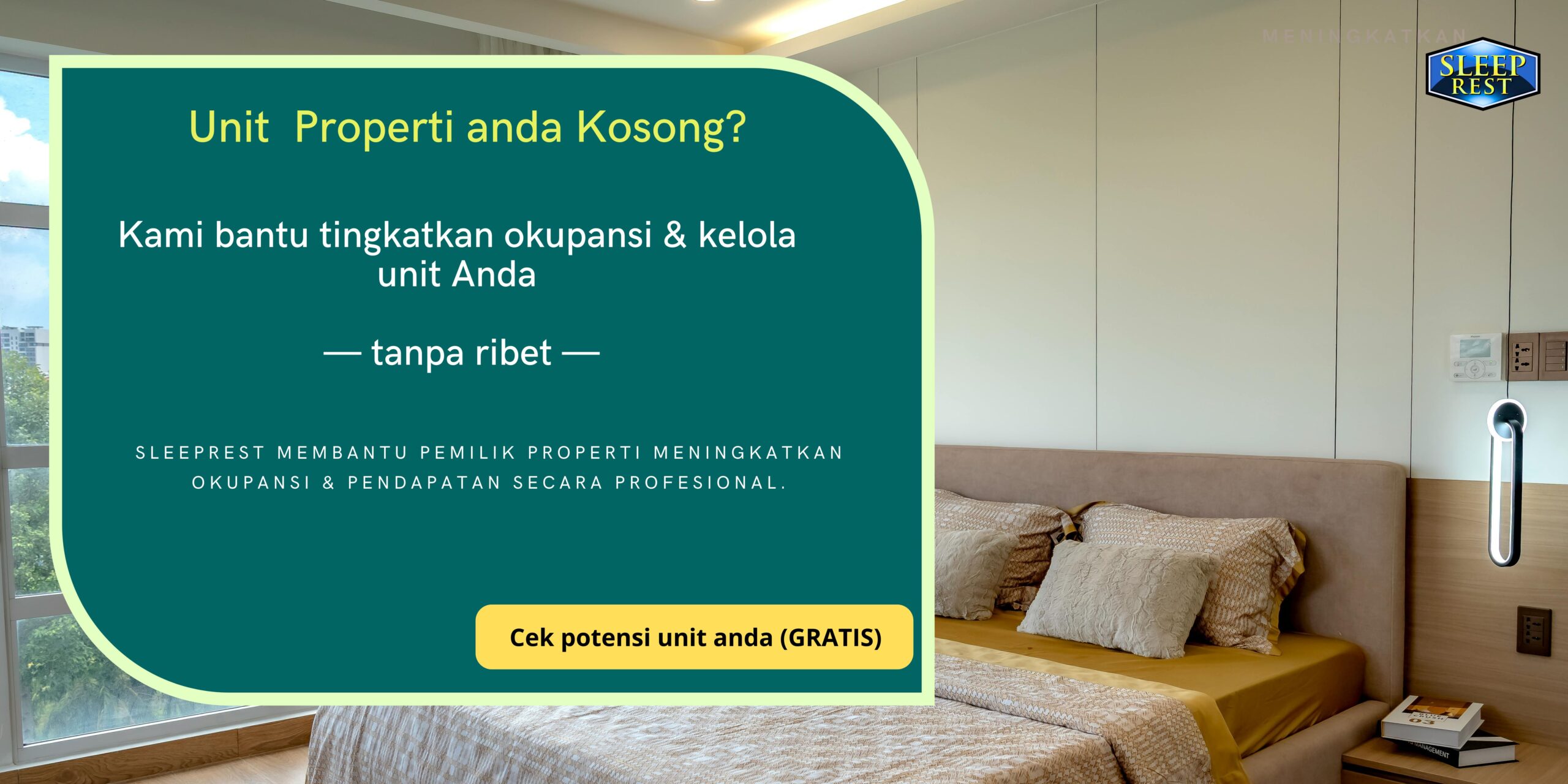 Property anda kosong?