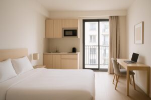 Interior apartemen modern dan nyaman di Batam untuk pekerja proyek